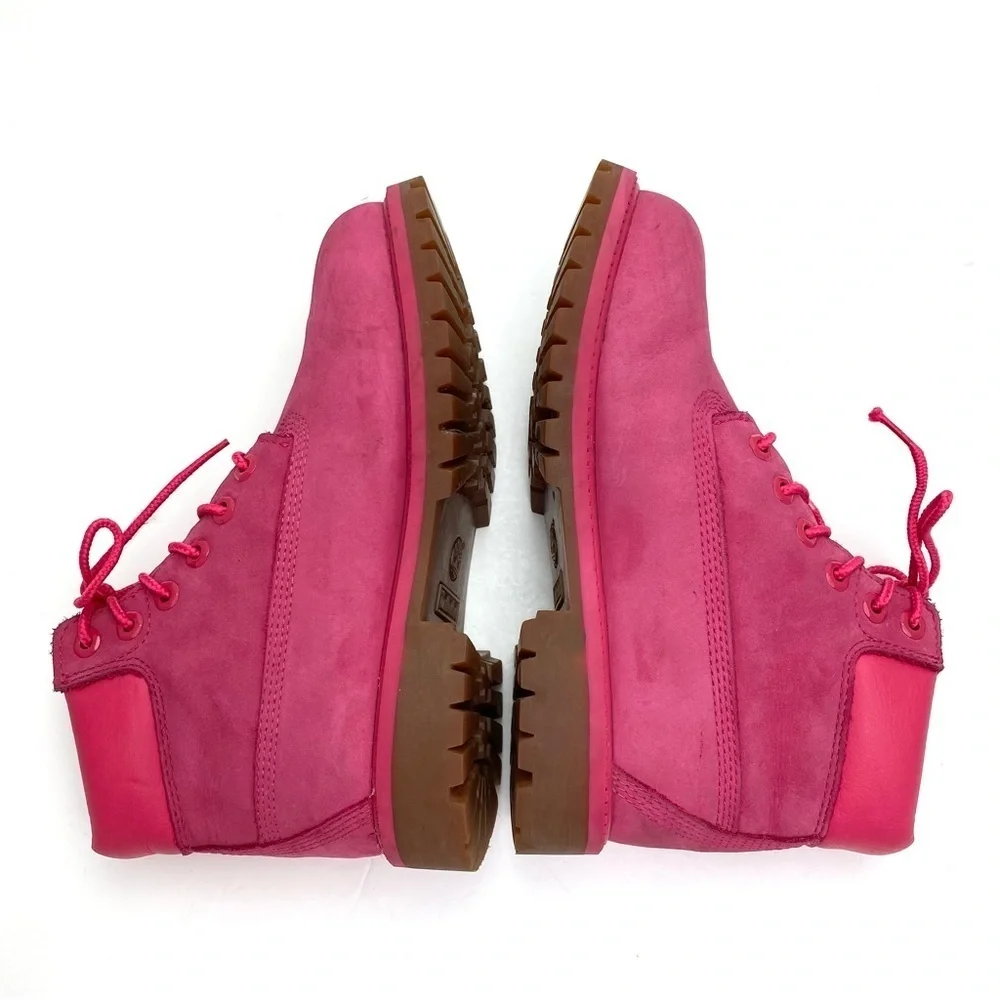 TIMBERLAND 6 inch Premium Waterproof Primalor 200-Gram Lace Up Boot in Pink